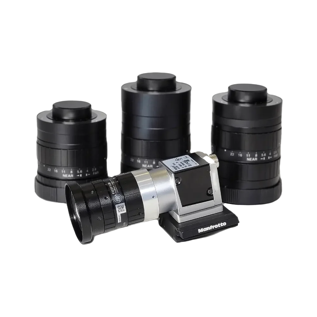 VibVue high-speed motion magnification camera with interchangeable lenses for machinery vibration analysis